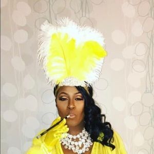 Custom Made  Flipper Headband with Rhinestones